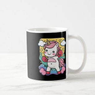 Bokser Unicorn met bokshandschoenen houdt van boks Koffiemok