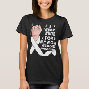 Bokshandje Ik Draag wit voor mijn moeder HOOFDPIJN T-shirt