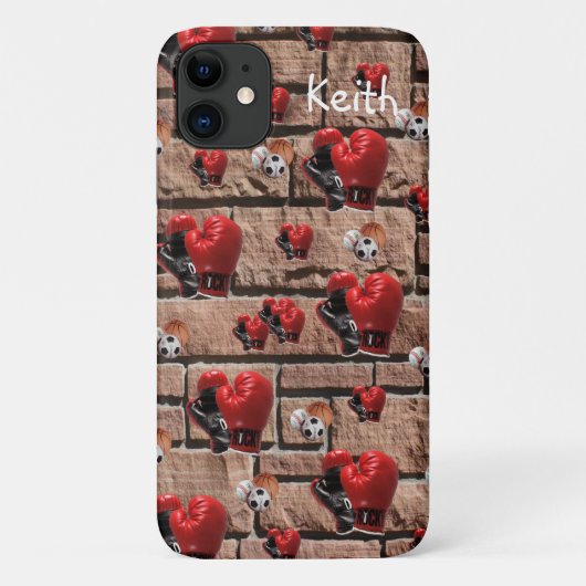 Bokshandschoenen iPhone Case (Achterkant)