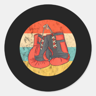 Bokshandschoenen Kickboksen MMA Kickbokser Boksen Ronde Sticker