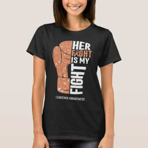 Bokshandschoenen Leukemie Strijder T-shirt