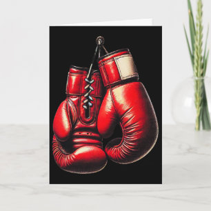 Bokshandschoenen Rood Boksen Sport Boxer Kickbokse Kaart