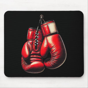 Bokshandschoenen Rood Boksen Sport Boxer Kickbokse Muismat