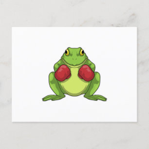 Bokshandschoenen voor kikkers briefkaart