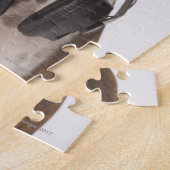 bokshond met hoofdtelefoon legpuzzel (Zijkant)