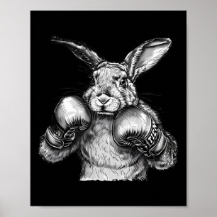 Bokskabouter Bokshandschoenen Kickboksen Grappige Poster