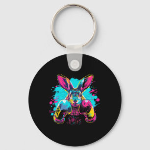 Bokskabouter Met Bokshandschoenen Kickboksen Grapp Sleutelhanger