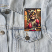 Bokskampioen? - Kat met bokshandschoenen Button (Insitu)