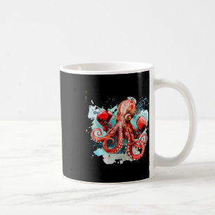 Boksliefhebber van de Octopus Oceaangebied Zeedier Koffiemok