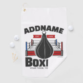 Boksring ADD NAAM Boxer Gym Snelheid Zak Golfhanddoek (Insitu)