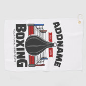 Boksring ADD NAAM Boxer Gym Snelheid Zak Golfhanddoek (Horizontaal)