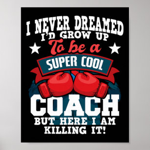 Bokstrainer - Kickboksen Kickbokser Gym Boxer _2  Poster