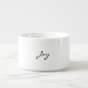 Bol À Chili Simple "Joy" typographie de script Chili Bowl