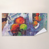 Bol à fruits, Verre et Pommes, Cézanne (Serviette de bain)