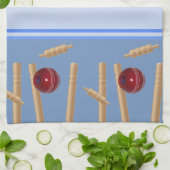 Bol Bleu Au Cricket, Serviette De Plat (Plié)