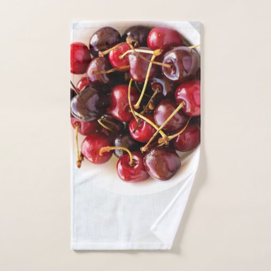 bol de cerises (Serviette à main)