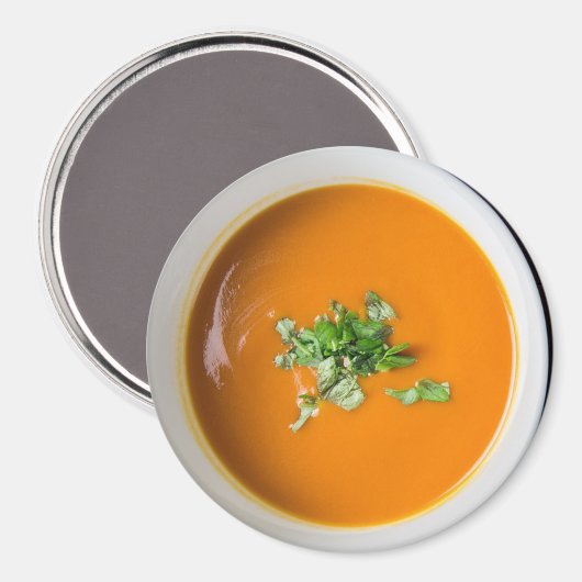Bol de la soupe de tomate Refrigerator Magnet (Recto/Verso)
