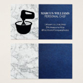 Bol de mélange | Marbre bleu cuir (Devant & derrière)