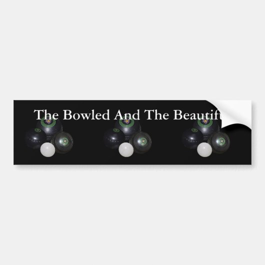 Bol De Pelouse Bowled Et Beau Sticker De Camion De (Devant)