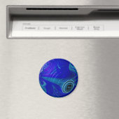 Bol de pelouse en marbre bleu, Aimant frigo (In Situ (Lave-vaisselle))