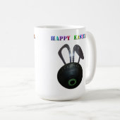 Bol de pelouse Lapin de Pâques, Mug de café (Devant droit)