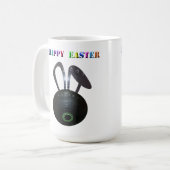 Bol de pelouse Lapin de Pâques, Mug de café (Devant gauche)
