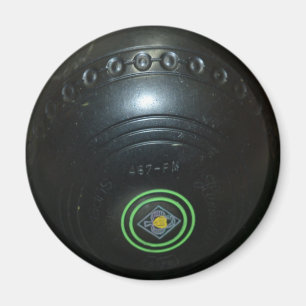 Bol de pelouse noir vintage, Aimant de réfrigérate