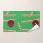 Bol Vert Au Motif De Cricket, Ensemble De Serviett (Serviette à main)