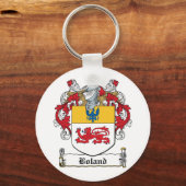 Boland Family Crest Sleutelhanger (Voorkant)