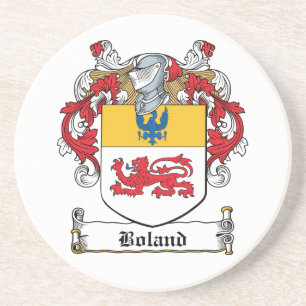Boland Family Crest Zandsteen Onderzetter