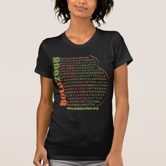 BOLD 2008 Cities T-Shirt (Voorkant)