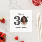 Bold 30th Birthday Party Photo Servet (Insitu)