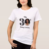 Bold 30th Birthday Photo  Tri-Blend Shirt (Voorkant)