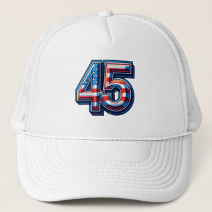 Bold 45th Birthday Mok – Amerikaanse Vlag Ballon S Trucker Pet