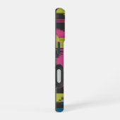 Bold 80s Abstract Geometric Pattern iPhone 16 Hoesje (Rechterkant)
