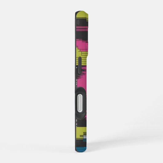 Bold 80s Abstract Geometric Pattern iPhone 16 Hoesje (Rechterkant)