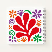 Bold Abstract Notebook Floral Matisse Style Notitieboek (Achterkant)