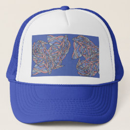 Bold Abstraction Foam Trucker Hat Trucker Pet