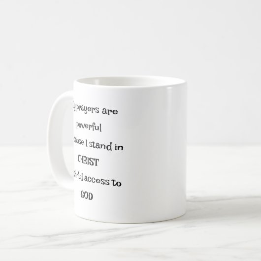 Bold Access to God through Prayer Mug (Devant gauche)