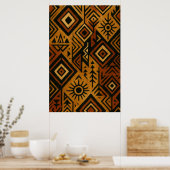 Bold African Pattern Poster – Tribal-Inspired (Cuisine)