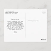 Bold Afstudeerder Black Foto Afstuderen Hartelijk  Briefkaart (Achterkant)