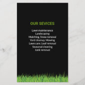 Bold and Professional Lawn Care mowing Flyer (Achterkant)