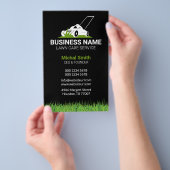 Bold and Professional Lawn Care mowing Flyer (Hand)