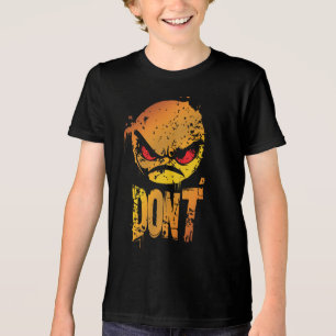 Bold Angry Emoji met 'DON'T'-tekst Tri-Blend Shirt