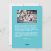 Bold Aqua Red Green Merry and Bright Christmas Feestdagenkaart (Achterkant)