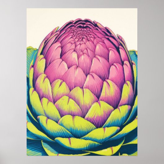 Bold Artichoke Beauty Poster (Voorkant)