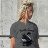 Bold Artistic Black Swan Elegance T-shirt