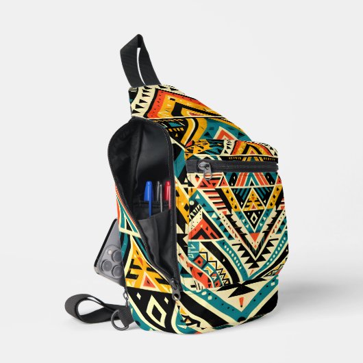 Bold Aztec Adventure Sling Bag (Open)