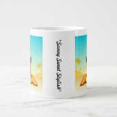 "Bold Beach Mood" Extra Grote Beker (Voorkant)