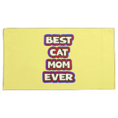 Bold Beste Kattenmoeder Ooit Leuke Typografie Kussensloop (Voorkant-Rechts)